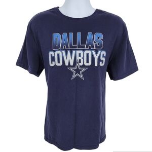 Navy with blue and silver lettering, Dallas Cowboys, T-shirt, size xl